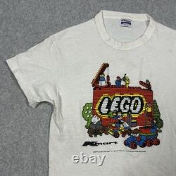 SUPER RARE Vintage 1985 Lego K-Mart T-Shirt Single Stitch Kids Large Size 14-16