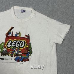 SUPER RARE Vintage 1985 Lego K-Mart T-Shirt Single Stitch Kids Large Size 14-16