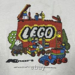 SUPER RARE Vintage 1985 Lego K-Mart T-Shirt Single Stitch Kids Large Size 14-16