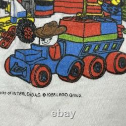 SUPER RARE Vintage 1985 Lego K-Mart T-Shirt Single Stitch Kids Large Size 14-16