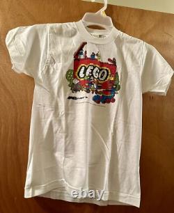SUPER RARE Vintage 1985 Lego K-Mart T-Shirt Single Stitch NEVER WORN Size 14-16
