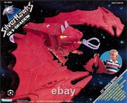SUPER RARE! Vintage! 1987 LARGE Silverhawks Sky-Shadow Complete & Works