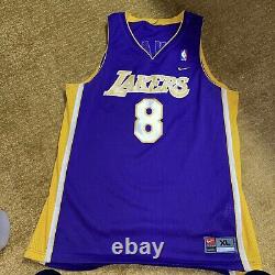 SUPER RARE Vintage 2000 OG Nike LA Lakers Kobe Bryant #8 Swingman Jersey SizeXL
