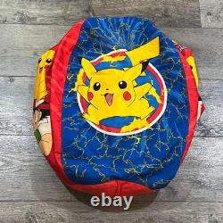 SUPER RARE! Vintage 2000 Pokemon x Pikachu Catch'em All Kids Bean Bag Chair