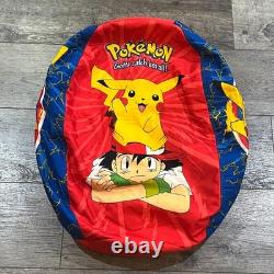 SUPER RARE! Vintage 2000 Pokemon x Pikachu Catch'em All Kids Bean Bag Chair