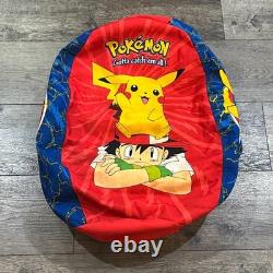 SUPER RARE! Vintage 2000 Pokemon x Pikachu Catch'em All Kids Bean Bag Chair