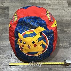 SUPER RARE! Vintage 2000 Pokemon x Pikachu Catch'em All Kids Bean Bag Chair