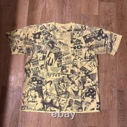 SUPER RARE Vintage 2001 Supreme Porn Ads All Over Print Shirt XL