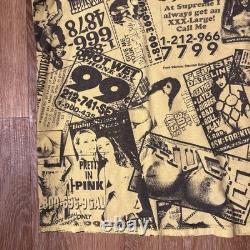 SUPER RARE Vintage 2001 Supreme Porn Ads All Over Print Shirt XL