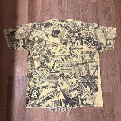 SUPER RARE Vintage 2001 Supreme Porn Ads All Over Print Shirt XL