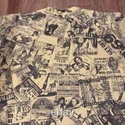 SUPER RARE Vintage 2001 Supreme Porn Ads All Over Print Shirt XL
