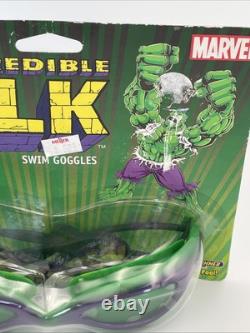 SUPER? RARE Vintage 2003 Marvel The Incredible Hulk 72 Swim Goggles NEW SEALED