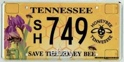 SUPER RARE Vintage 2019 N. O. S. Tennessee License Plate SAVE THE HONEY BEE SH749