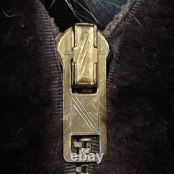 SUPER RARE! Vintage 50s/60s Alaskan Seal Fur Coat Hooded Shearling Brown Women M