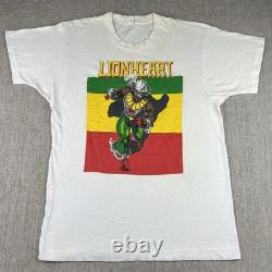 SUPER RARE! Vintage 70s Lionheart Comic Book T Shirt Large L African Superhero