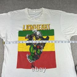 SUPER RARE! Vintage 70s Lionheart Comic Book T Shirt Large L African Superhero