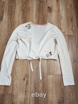 SUPER RARE Vintage 70s Polo Jeans Ralph Lauren Embroidered Cropped Knit Top M SUPER RARE Vintage 70s Polo Jeans Ralph Lauren Embroidered Cropped Knit Top M