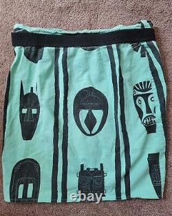 SUPER RARE! Vintage 80s JIMMY'Z Shirt & Wrap Skirt Set! Size 7 Small Surf Skate