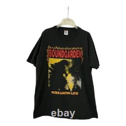 SUPER RARE Vintage 80s Soundgarden Screaming Live Godzilla Tee 100% Authentic L