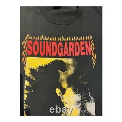 SUPER RARE Vintage 80s Soundgarden Screaming Live Godzilla Tee 100% Authentic L
