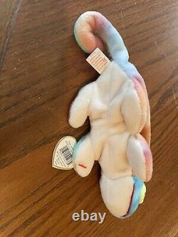 SUPER RARE Vintage Authentic Iggy TY multi-color beanie baby 1997