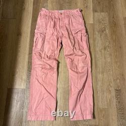 SUPER RARE Vintage Avirex Pink Military Pilot Cargo Pants Medium 31x30