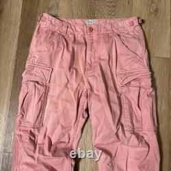 SUPER RARE Vintage Avirex Pink Military Pilot Cargo Pants Medium 31x30