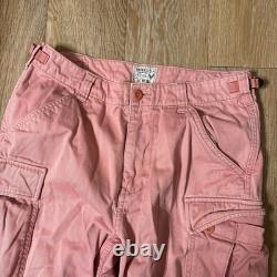 SUPER RARE Vintage Avirex Pink Military Pilot Cargo Pants Medium 31x30