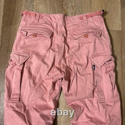 SUPER RARE Vintage Avirex Pink Military Pilot Cargo Pants Medium 31x30