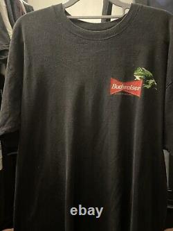 SUPER RARE Vintage Budweiser Fogs Single stitch T Shirt XLarge Black 1996