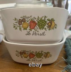 SUPER RARE Vintage Corning Ware Spice of Life Set with Lids (1972-1988)