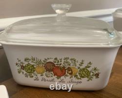 SUPER RARE Vintage Corning Ware Spice of Life Set with Lids (1972-1988)