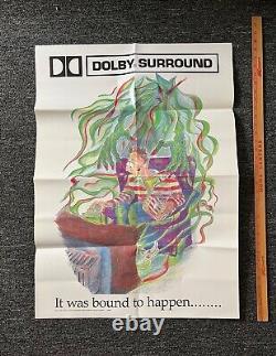 SUPER RARE Vintage Dolby Surround It Was Bound To Happen 33 Color Poster