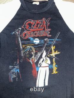 SUPER RARE Vintage EARLY 80s Ozzy Osbourne Raglan Tee