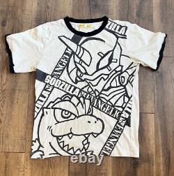 SUPER RARE Vintage Evangelion X Godzilla Ringer Shirt