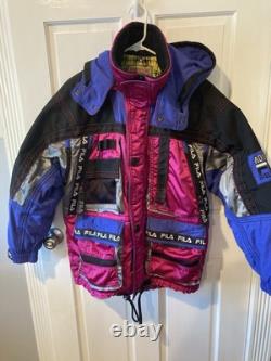 SUPER RARE Vintage FILA Biella Italia Adventure Ski Jacket Size Large 90s