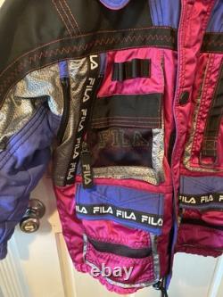 SUPER RARE Vintage FILA Biella Italia Adventure Ski Jacket Size Large 90s