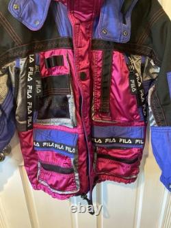 SUPER RARE Vintage FILA Biella Italia Adventure Ski Jacket Size Large 90s