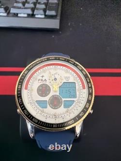 SUPER RARE Vintage FILA Globetrotter Chronograph World Time Ana-Digi Watch