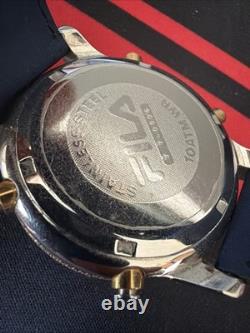 SUPER RARE Vintage FILA Globetrotter Chronograph World Time Ana-Digi Watch
