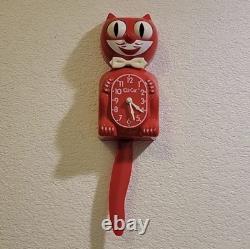 SUPER RARE Vintage Flamingo Red Kit-Cat Klock Clock