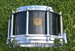 SUPER RARE! Vintage GRETSCH USA 8X14 FREE-FLOATING BLUE SPRUCE SNARE DRUM! I800