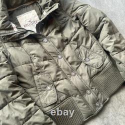 SUPER RARE Vintage HOLLISTER Green Fur Lined Hood jacket