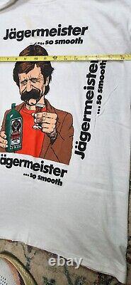 SUPER RARE Vintage Jagermeister So Smooth Promo T-shirt LARGE Single Stitch
