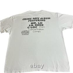 SUPER RARE Vintage Lil Keke C-Loc Crime Pays Promo Tee Size XL