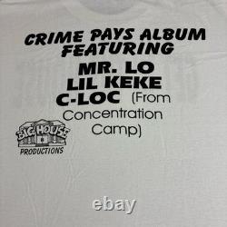 SUPER RARE Vintage Lil Keke C-Loc Crime Pays Promo Tee Size XL