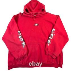 SUPER RARE Vintage Lost Enterprises Skateboard Hoodie, Red Skull Graphics 2X-3XL