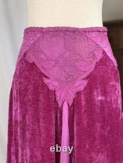 SUPER RARE Vintage Michka Marjak Fuchsia Midi Skirt Made in Italy 1975 1979