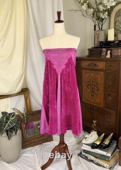 SUPER RARE Vintage Michka Marjak Fuchsia Midi Skirt Made in Italy 1975 1979