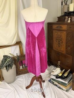 SUPER RARE Vintage Michka Marjak Fuchsia Midi Skirt Made in Italy 1975 1979